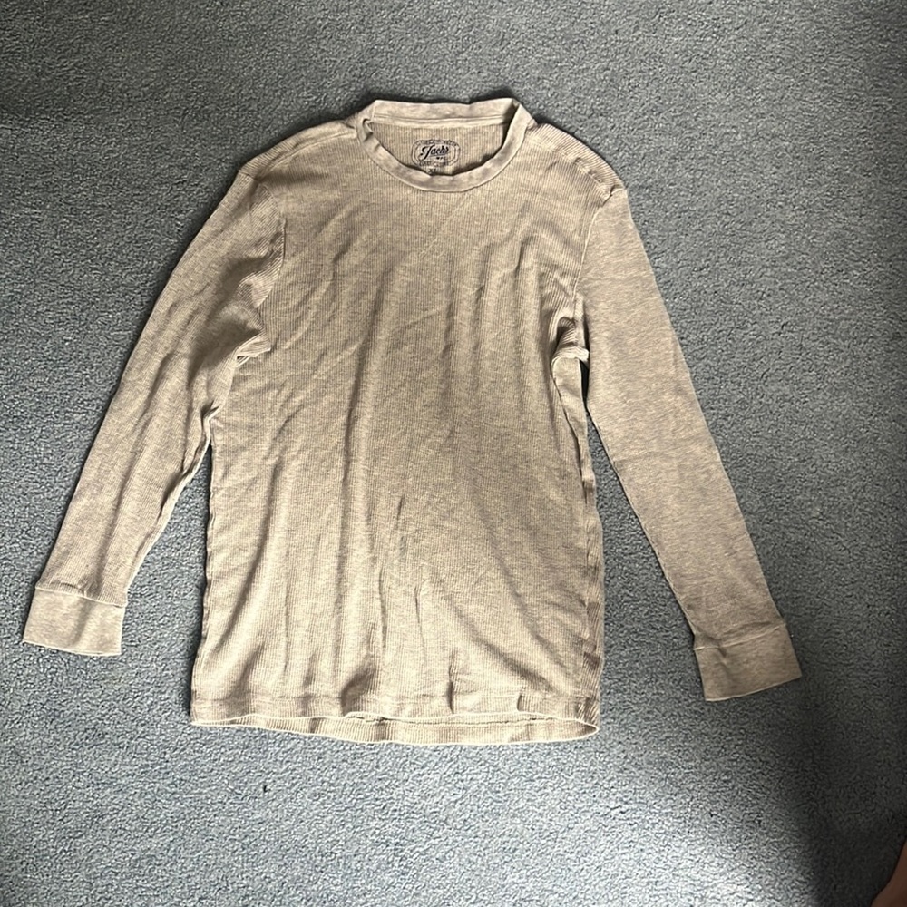 Men’s XL Beige Waffle Long sleeve